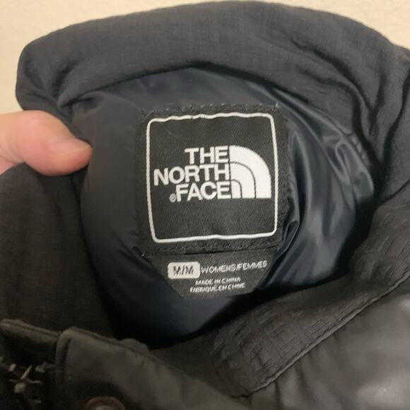 The North Face Black Novelty Nuptse Hooded Vest Womens Size M - Picture 5 of 9